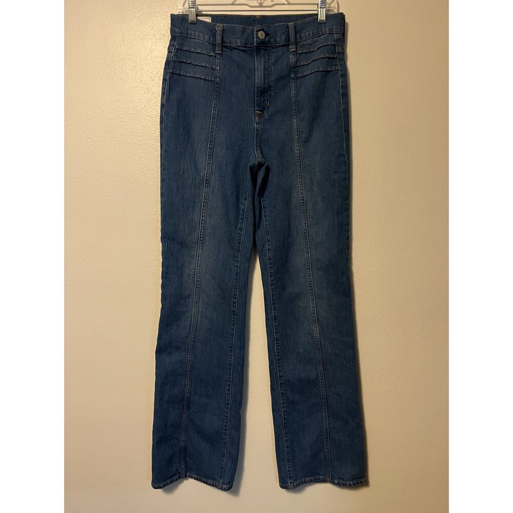 Gap Denim Vintage Flare High Rise Blue Jeans Womens Size 29/ 8 Tall Boho